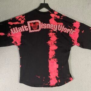 Disney Parks‎ Walt Disney World Spirit Jersey XS Custom Red Black Tie Dye